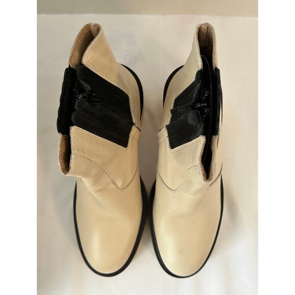 Free People James Chelsea Boots White Leather Size US 10. EU 41 - Picture 2 of 10